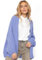 SASSYCLASSY Strickjacken für Damen - Cardigan Damen kurz mit offener Front - Oversize Cardigan Flieder - Grobstrickjacke Langarm - Strickcardigan Größe M