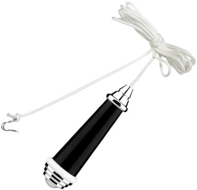 Metal Farmhouse Light Pull Cord - 150cm Nylon Bathroom Light Pull Pull Cord | Finish White Porcelain Light Cord | Home Lamp Fixture Chrome Finish Modern Fashion For Study Room, Hotel