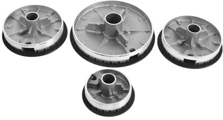 FUNNETOYU Stove Accessories Caps for Stove Double Burner Electric Cooktop Flame Cap Replacement Burner Covers Portable Cooker Hat Set