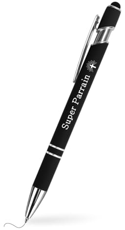 Huaceary Cadeau Parrain Saint Valentin Stylo Bille Parrain Cadeau Original Humour Cadeaux pour Parrains Anniversaire Merci Cadeaux Amour Bapteme Ramadan Noel Original Utile Parrains Stylos à Bille