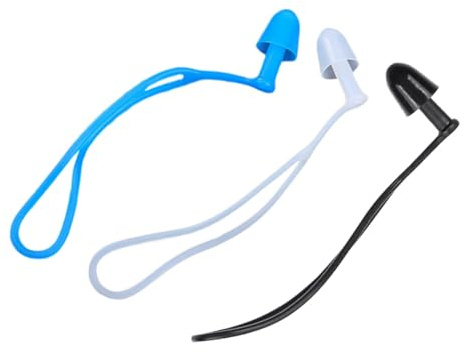VICASKY 3 Paare Wasserdichte Silikon Ohrstöpsel für Schwimmer Erwachsene Wiederverwendbar Komfortabel Flexibel mit Aufbewahrungsbox zum Schwimmen Tauchen Surfen Baden
