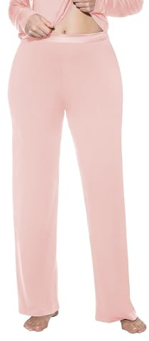 Mey Damen Lange Pyjamahose Modal Serie Pure Chic | Legere Passform, Gerades Bein, Satinbund, Fließende Qualität, Natürliches Tragegefühl, Gr. XS-XXL