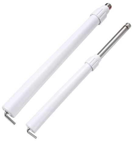 Fan Replacement Pole, Adjustable Fan Rod, Adjustable Floor Fan Base Support Rod, with 42cm to 63cm Extension, Electric Fan Pedestal Tube Replacement Stand, Compatible with for midea Fans,White