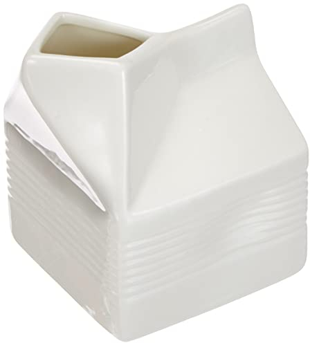 Excelsa Brick Pot à Lait en céramique, 250 ML, Blanc