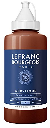 Lefranc Bourgeois Acrylique Fine Bouteille 750ml Terre D'Ombre Brûlée