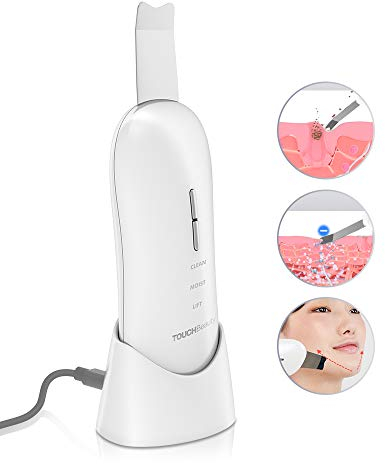 TOUCHBeauty Ultrasonic Facial Skin Scrubber SPA Gentle Peel Dermabrasion,Blackhead Remover, Exfoliation Facial Lifting, Skin Rejuvenation Anti-Age Device Cordless Facial Beauty Device AG-1887
