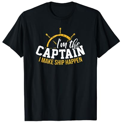 Segler Kapitän Geschenk | Captain Anker Segeln Boot Kapitäne T-Shirt