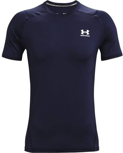 Under Armour Men's UA HG Armour Fitted SS, Lightweight Mens' Running Top, Breathable and Quick-Drying Compression Top