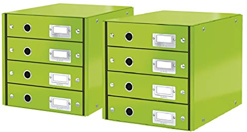 Leitz 604800/604900 Schubladenset Click und Store WOW, Graukarton (Green)