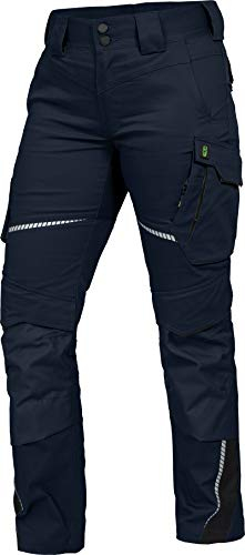 Leibwächter Damen Arbeitshose Flex-Line Marine, Gr. 40 – Robuste Workwear mit Stretch – Sicherheitshose für Frauen – strapazierfähige Berufsbekleidung für Handwerk