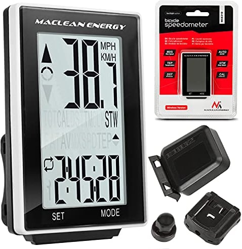 Maclean MCE310 16 in 1 Fahrradcomputer Fahrrad Computer Tacho Kilometerzähler Tachometer Digital Biketacho (Kabellos)