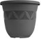 Plastard Blumentopf 40 cm Durchmesser Anthrazit grosser Pflanzkübel für Innen und Außen Übertopf Untertopf Blumenkübel Blumentöpfe aus Kunststoff für Garten Balkon Terrasse Plant Pot Pflanzentopf