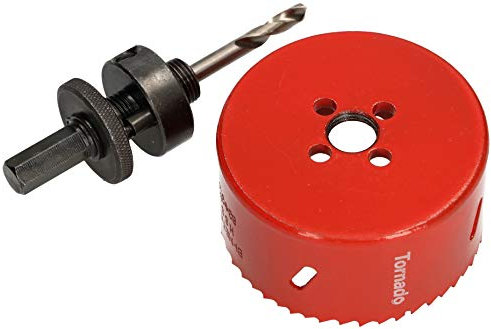 KOTARBAU Lochsäge 83 mm HSS mit Zentrierbohrer Lochfräse Bohrkrone Lochkreissäge Sägekranz für Metall, Edelstahl, Holz, Kunststoff