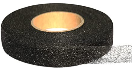 Uoking 70 Yards Wonder Web Hemming Tapes, 30mm Width Iron-On Hem Tape, Adhesive Fabric Fusing Iron-on Tape for Hem Curtain Jeans Trousers School Clothes - Black