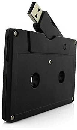 Einzigartig und Neuheit Kassette Band Form 128GB USB 2.0 Flash Drive Cool USB Stick Speicherstick Lustig U Disk Geschenk (Schwarz)