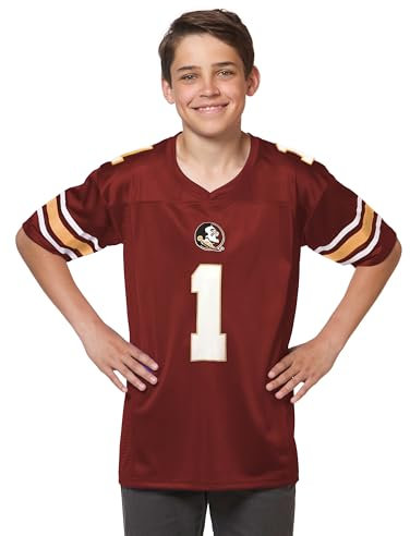 Little King NCAA Touchdown Pass-Youth Teen Boys Team Football Jersey Sizes Youth Small-Youth XL, Team-Farbe, Klein