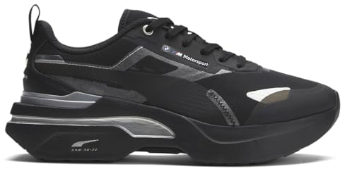 PUMA Damen BMW MMS Kosmo Rider Spitze Turnschuhe Freizeitschuhe - Schwarz, Schwarz , 38 EU