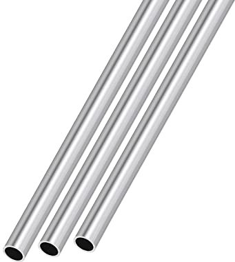 METALLIXITY 3Stk 6063 Aluminum Rohr (5mm AD x 4mm ID x 300mm L) Aluminum Rund Schläuche - für Haushalt Geräte Maschinen DIY Handarbeit