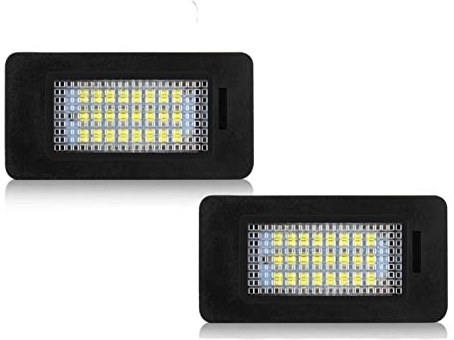 HUBBIQ Heckleuchte Kennzeichen 2 Stücke Xenon Weiß Auto Nummer Kennzeichenbeleuchtung Canbus Für E60 E39 E61 E70 E71 E72 E82 E84 E88 E90 E91 E92 E93 12V