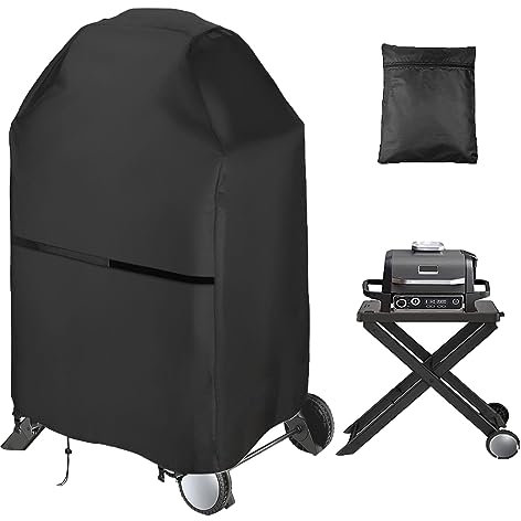 Grillabdeckung, wasserdichte Outdoor-Grillabdeckung für Ninja OG701 Serie Woodfire Outdoor Grill, kompatible Holzfeuer-Grills (83 x 60 x 101 cm)