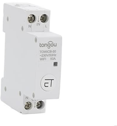 disjoncteur Disjoncteur de Circuit WiFi Télécommande par Home 18mm Rail DIN (Size : 40A)