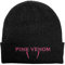 Blackpink Mütze Beanie Rosa Venom Logo Nue offiziell Unisex Schwarz One Size