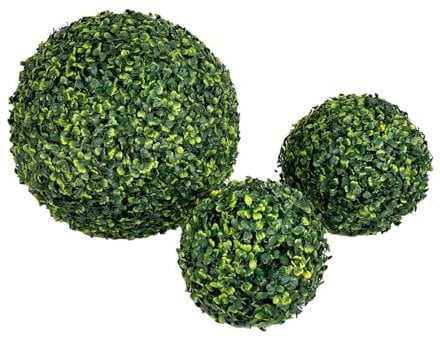 Tata Home Sfera Bosso Artificiale Palla di Erba Finta per Vasi da Esterno Giardino Piante Finte Ornamentale da Interno Decorazione Giardino Balcone Misura 38 cm