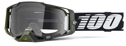 100% Armega Schutzbrille für Dirt Bikes, Motocross, Motorrad und Fahrradsport, langlebige Mountainbike-Brille, Soledad, klare Gläser