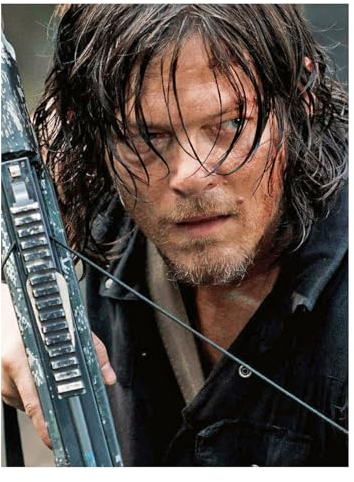 SHEGZHUC 40x50cm Diamond Painting Daryl Dixon - The Walking Dead Zombie Filmposter - Diamant Malerei Kunst Stickerei Kreuzstich Bilder Geschenk Wanddekoration