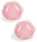 Dmnnlp Tea Bag Dish, Ceramic Spoon Rest 4.3 Inch, Flower Shape Small Bowls for Dips, Spoon Holder Kitchen, Condiment Dish, Snack Bowls, Sushi Soy Dish 2pcs (Pink)