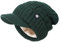 Creekstone Beanie für Damen Herren Satin gefütterte Wintermützen Slouchy Beanies Hüte Satin gefütterte Beanie mit Krempe Visier (DE/NL/SE/PL, Alphanumerisch, Einheitsgröße, Grün)