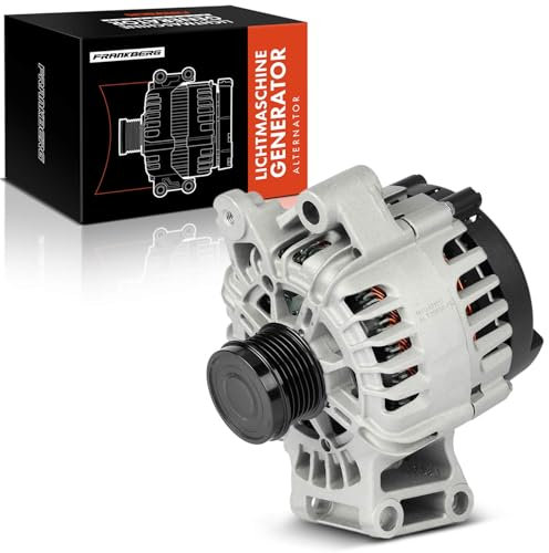 Frankberg Lichtmaschine Generator 2-Polig Kompatibel mit C-Max II Focus III Grand C-Max K.u.g.a II Mondeo IV S60 II V40 V60 I V70 III 1.6L Benzin 2010-2020 Replace# 1763143