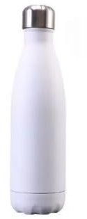 Botella Agua Acero Inoxidable Blanco Leche 1000 Ml - Ideal Botella Agua Niños, Botella Agua Duradera y Ecológica para el Hogar, Escuela o Actividades al Aire Libre