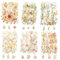 240 Stück Scrapbook Stickers Pflanzen Ästhetik Stickers Transparente PET Sticker Wasserfest Dekorative Aufkleber für DIY Fotoalbum Tagebuch Notizbuch Scrapbooking Zubehör