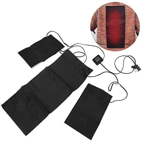 plplaaoo Portable Heating Pad,Small Heating Pad,Rechargeable Heating Pad,Intelligent Adjustable Electric Heating Cloth Heating Pad for Clothes Vest,Insulation Folding obstacle