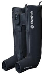 Therabody JetBoots Prime Ultra-Portable, Wireless Compression Boots for Easy Leg Muscle Recovery - Calf, Leg & Thigh Compression Sleeve with Customizable Treatments (Large)