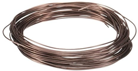 QUARKZMAN Bonsai Draht Eloxiertes Aluminium Trainingsdraht 1mm Stärke 10m Länge Biegsamer Bonsai Baum Draht für Garten, Gartenbau, Landschaftsbau, Pflanzen, Braun