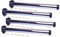 MonJar 4er Set Tischbeine Ø60mm Schreibtischfüße Tischfüße Stabil, Höhenverstellbar Höhe 820 mm + 30 mm inkl. Befestigungsmaterial (Chrom Höhe 820mm)
