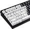 JOLINTAL 136 Tasten Schwarz und Weiß Japanisches Manga Thema Tastenkappen, Retro PBT Keycap, Dye Sublimation Cherry Profil Gaming Tastenkappen für ANSI Layout Cherry MX Switches Mechanische Tastatur