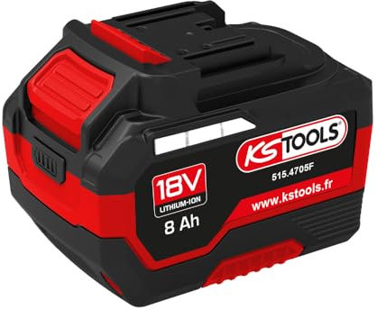 KS TOOLS - 515.4705F - Batterie Lithium-ION - Batterie 18v - pour Outillage électroportatif - Batterie Compatible makita 8Ah