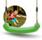 Spielturmking® Schaukel Garten Leonie - Kinderschaukel Outdoor Indoor - Schaukelsitz Kunststoff Schaukelbrett für Kinder zum Schaukeln - Brettschaukel - Höhenverstellbar - rutschfest (Apfelgrün)