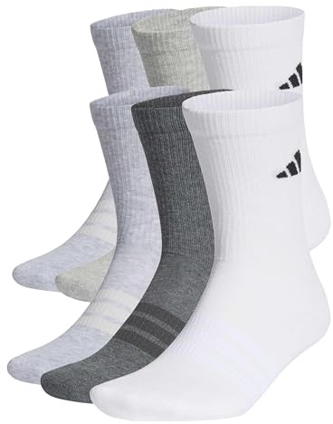 adidas Unisex Cushioned Crew Socks 6 Pair Pack Socken