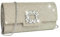 Miss Lulu Women's Elegant Chain Clutch Bag - Sparkling Rhinestone Evening Handbag for Weddings, Parties & Banquets (Gold)