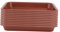 HIAKDOFT 10 Piezas Bandeja Rectangular Interior pequeñas macetas Abajo Exterior Planta Bases Jardinera de plastico platillo de Maceta bandejas para macetas Base de Maceta el plastico Rojo