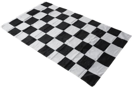 Zielflagge mit Stab, 1 Stück Polyester, Wiederverwendbar