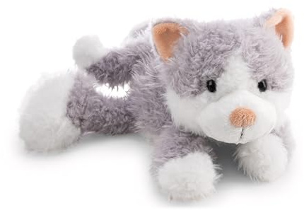 NICI Kuscheltier Katze Felli 30cm - grau - 62958 | Stofftier aus weichem Plüsch, niedliches Plüschtier zum Kuscheln und Spielen, für Kinder & Erwachsene, tolle Geschenkidee