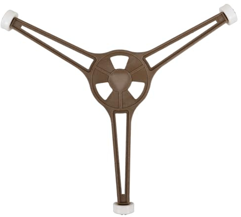 Kichvoe Plateau Tournant à Trois Bras pour Micro-ondes, Support Rotatif Triangulaire Stable pour Plaque en Verre Plat, Pièce de Rechange pour Porte-assiette Micro-ondes, Rotation Fluide