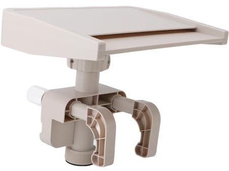 Ejoyous Cascata per Piscina, Accessorio per Piscina Fuori Terra con Luci a LED, Design Staccabile per il Relax e il Raffreddamento, Fontana per per L'arredamento Esterno