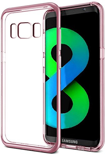 Gadget Giant Samsung Galaxy S8, S8 Plus TPU Gel caso piel funda de piel con protector de pantalla y lápiz capacitivo retráctil