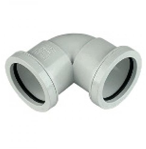 FLOPLAST 32mm White Pushfit Waste Pipe Knuckle - Bag of 5